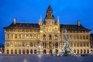 Amberes, Bélgica, plaza de la ciudad