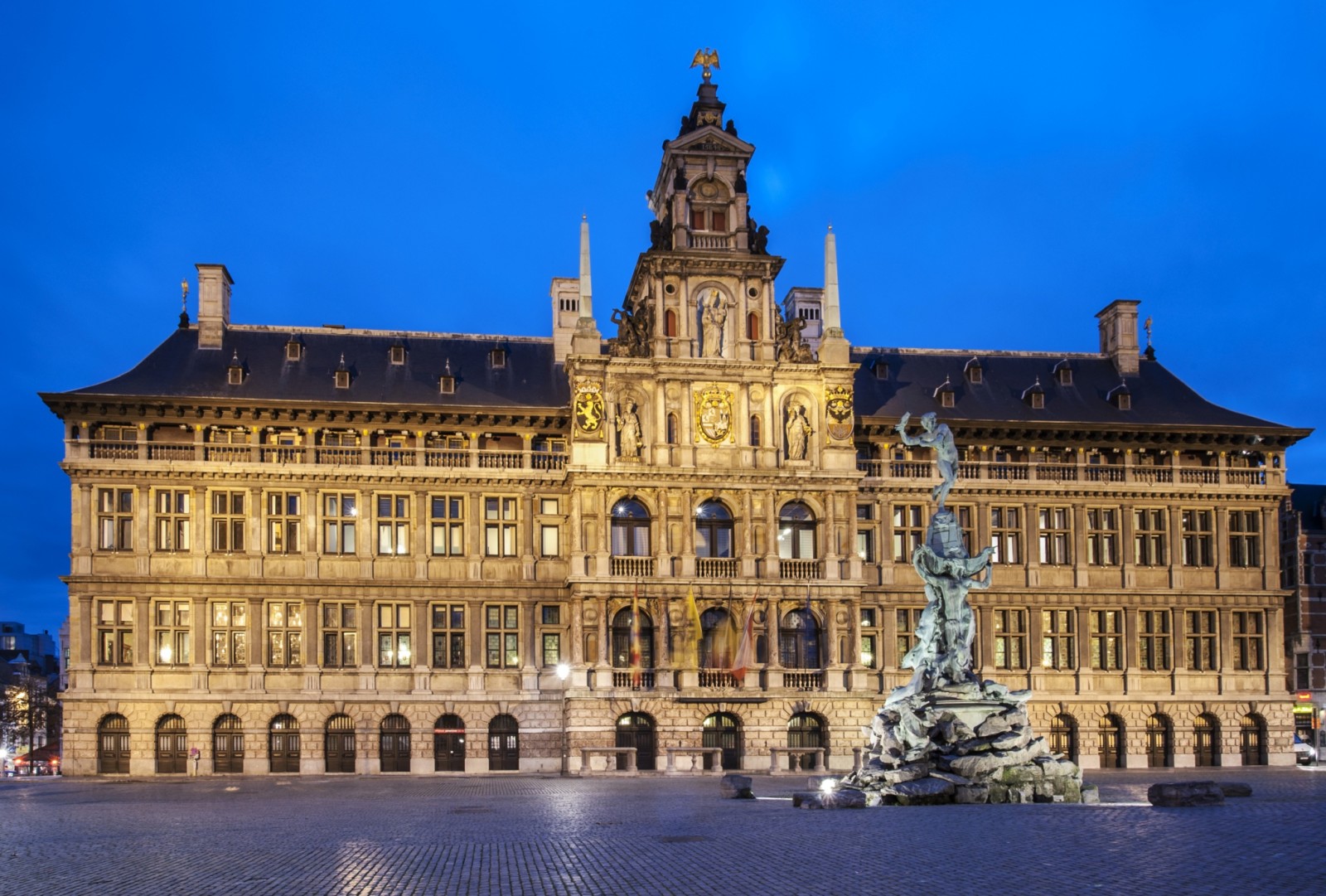 Belgium, Antwerp, town square