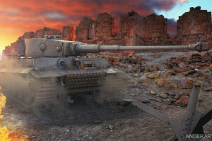 tiger, tiger-1, tirg-1, wallpaper, WORLD OF TANKS, WoT