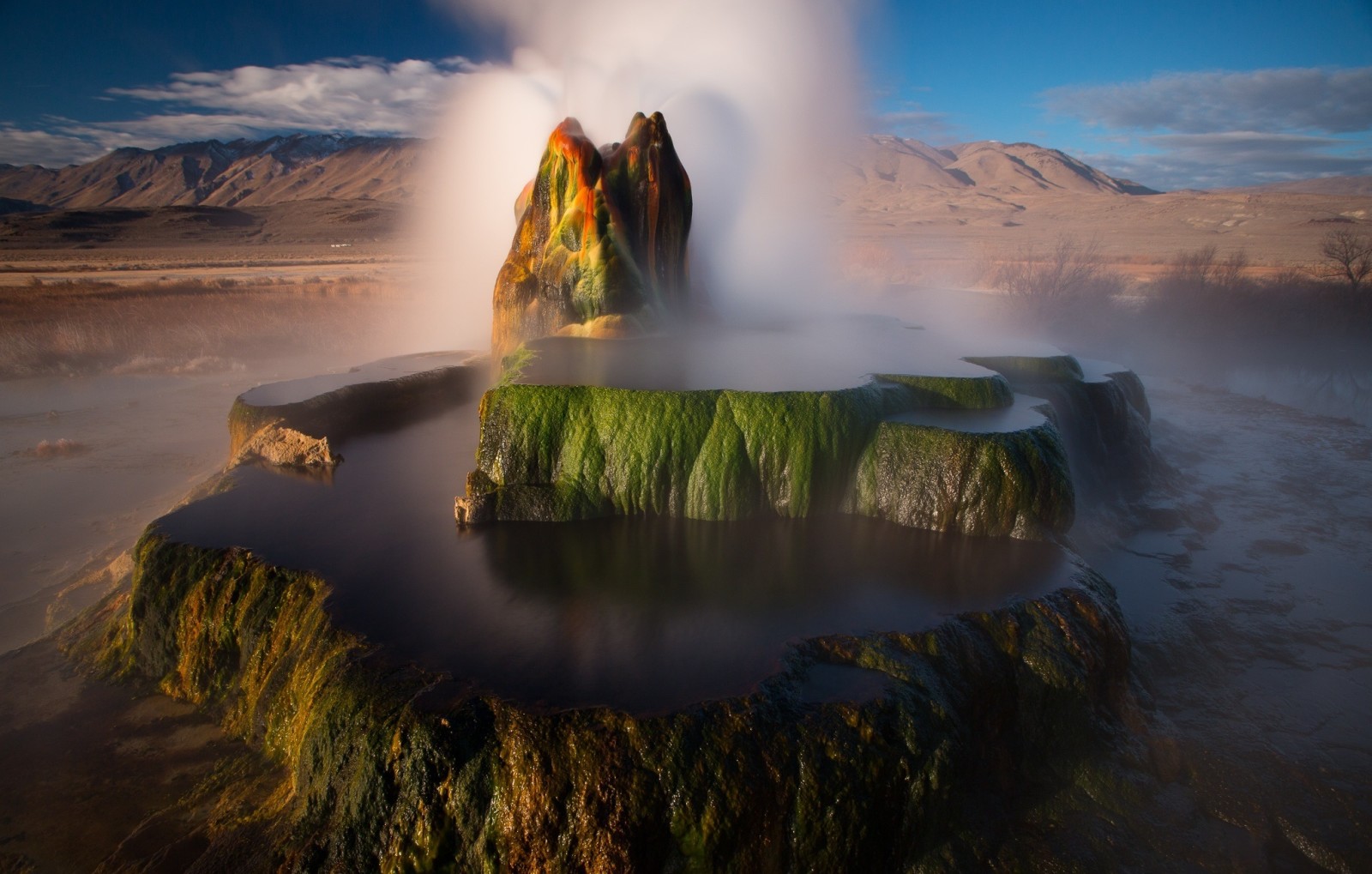 natur, vann, geysir, kilde