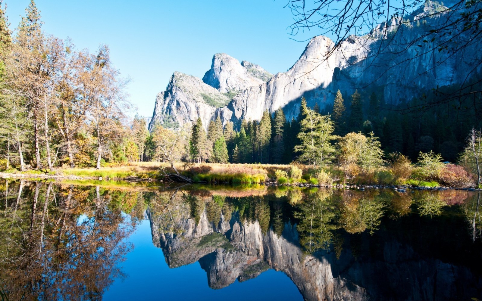 natura, Montagna, riflessione, alberi, foto, OSError