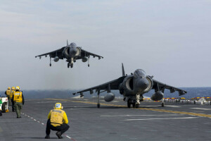 AV-8B, área coberta, Lutadores, Harriers