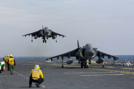 AV-8B, güverte, Fighters, Harriers