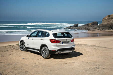 2015, beach, BMW, F48, sand, sea, shore, SUV