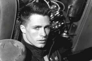 acteur, zwart en wit, Colton haynes