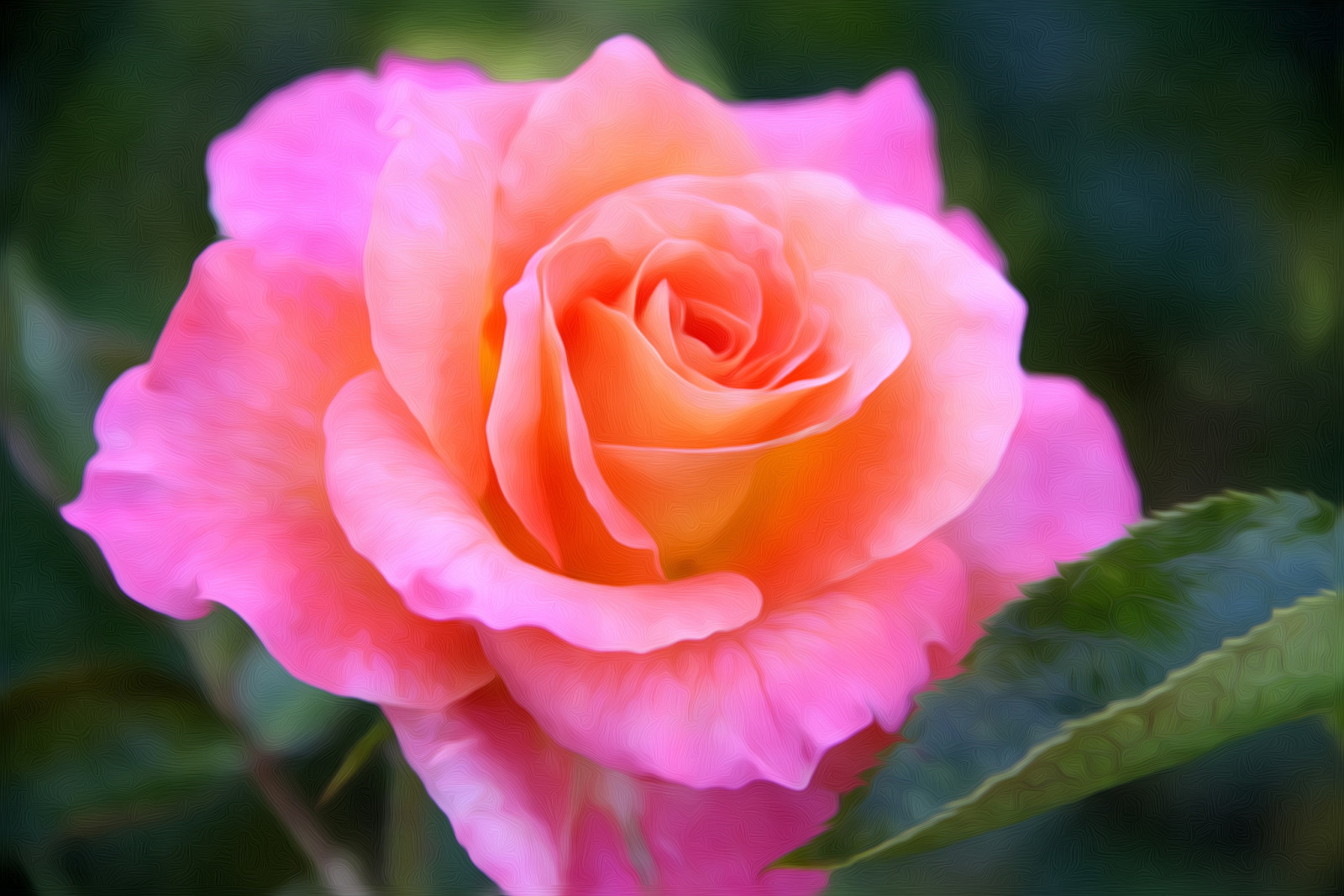 pink, art, rose, bright, Bud, flowering