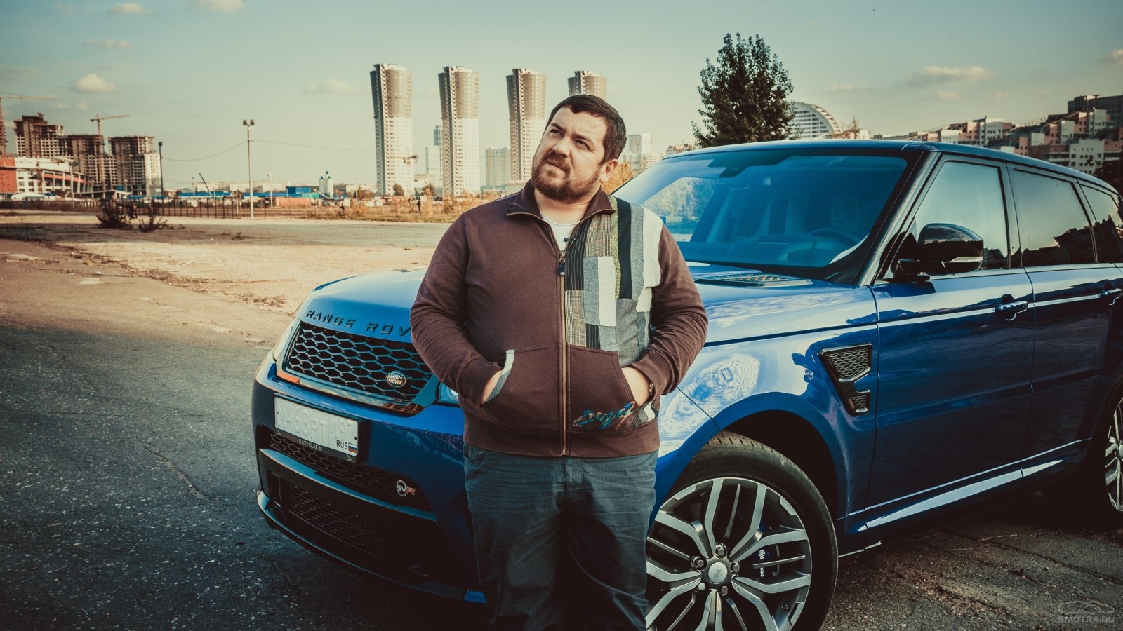 masculino, Range Rover, revisión, Smotra