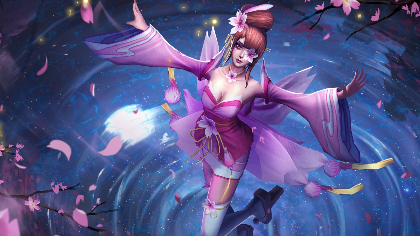 fille, Sakura, MOBA, hon, Sakura Kinesis