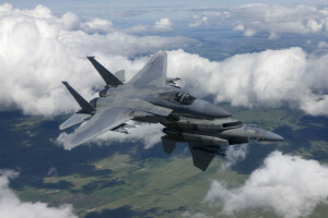 "Adelaar", Adelaar, F-15, Fighters, vlucht, paar-