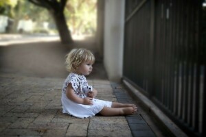 girl, street, the city