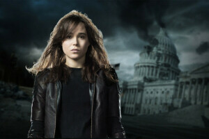 atriz, fundo, Capitol, personagem, Roupas, fofa, Ellen Page, face