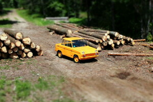 Machine, SMZ с3д, Soviet microcar SMZ, wood