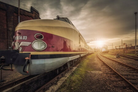 strada, stazione, treno