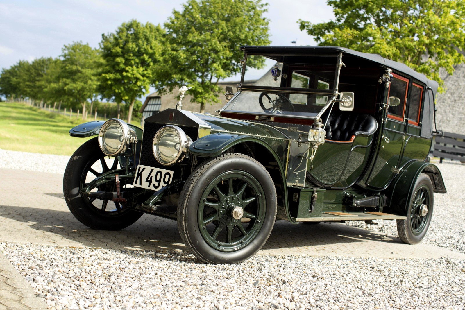 Cabriolet, 1912, Silberner Geist, Im Stil von Barker braten