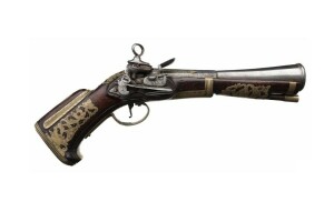 pistolet, ancien, armes