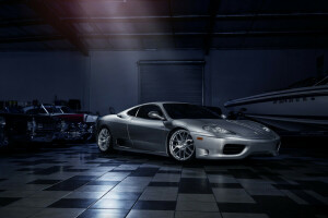 360, Before, ferrari, Front, Garde, Modena, Silver, supercar