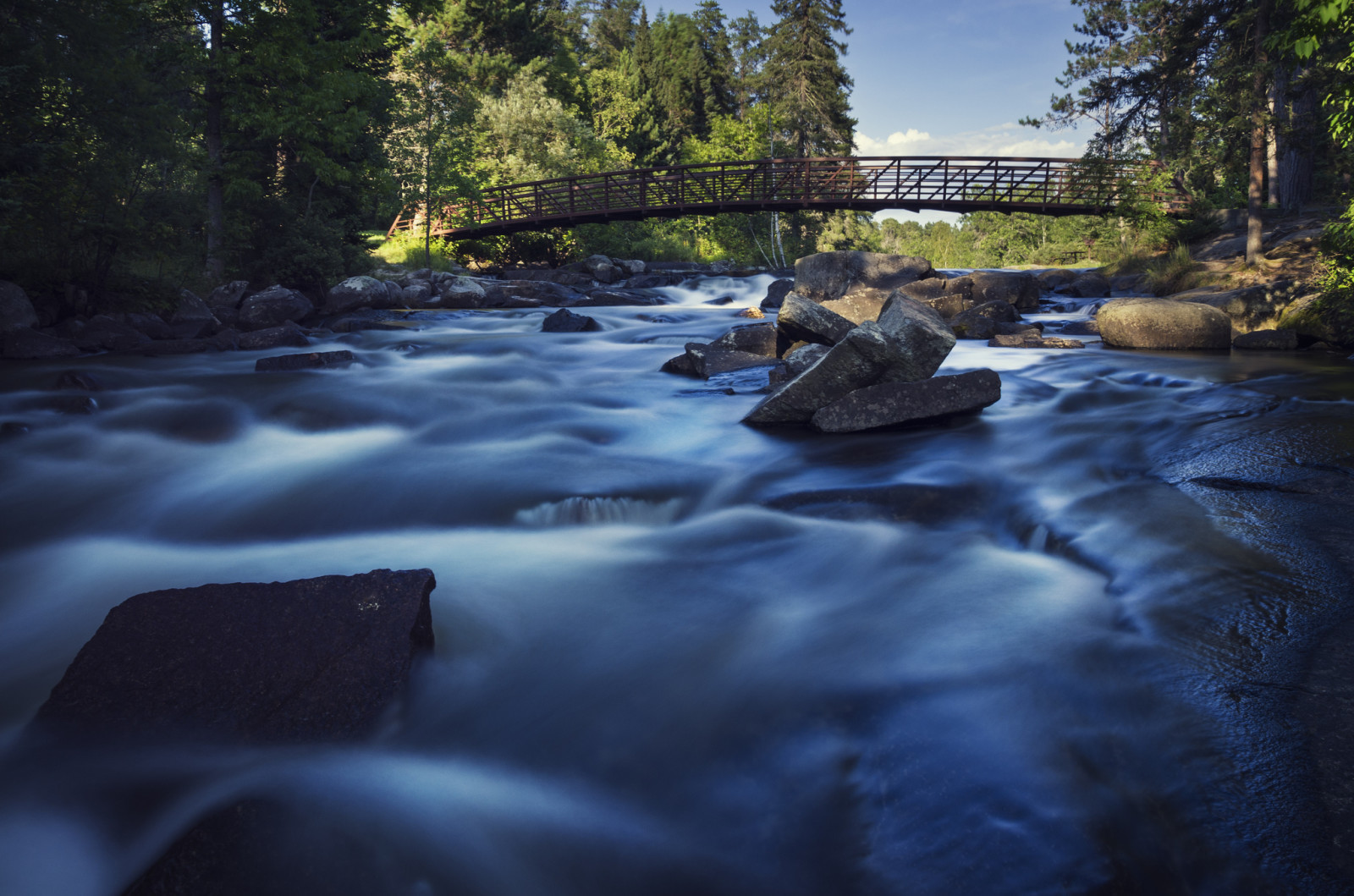 Wald, Fluss, Nationalpark, Ontario, Rushing River Provincial Park