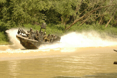 Équipement, bateau de combat, rivière, SBT-22, Soldats