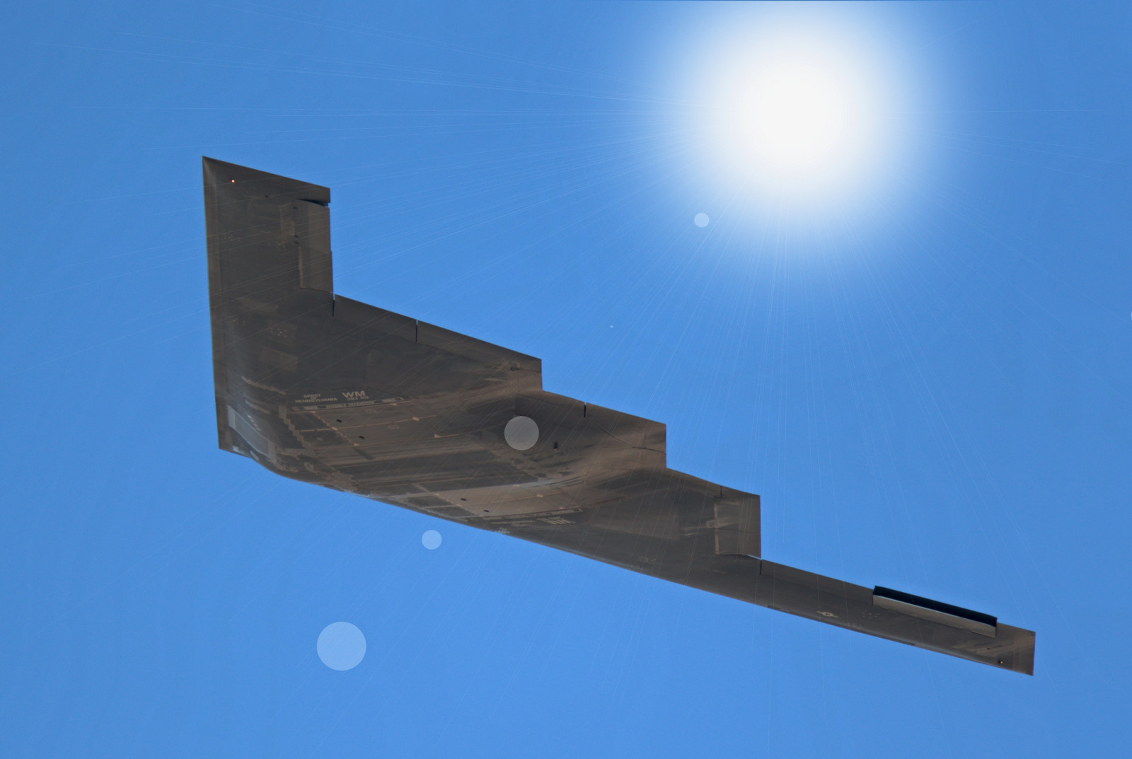 unobtrusive, flight, Bomber, Heavy, B-2B Spirit