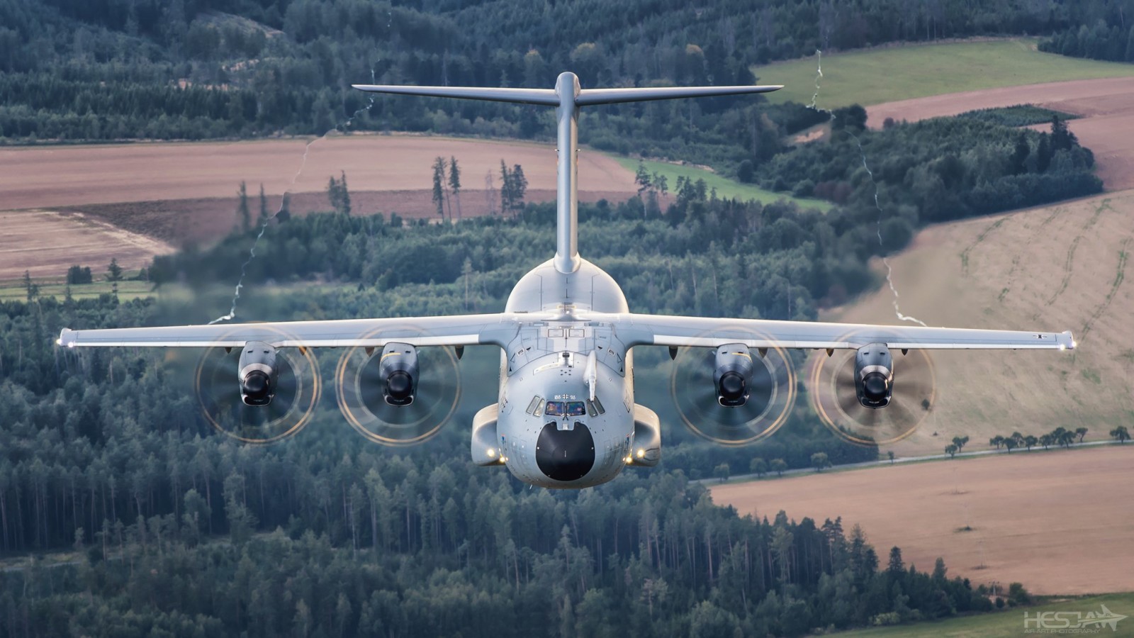 Wald, Die deutsche Luftwaffe, HESJA Luftkunstfotografie, A400М, Airbus Militär