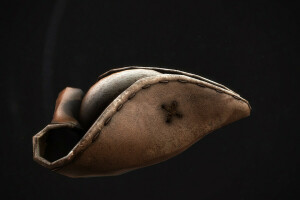 colonial, hat, leather, seams