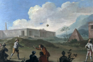 Juegos de pelota, Charles Joseph Flipart, género, personas, imagen, pirámide