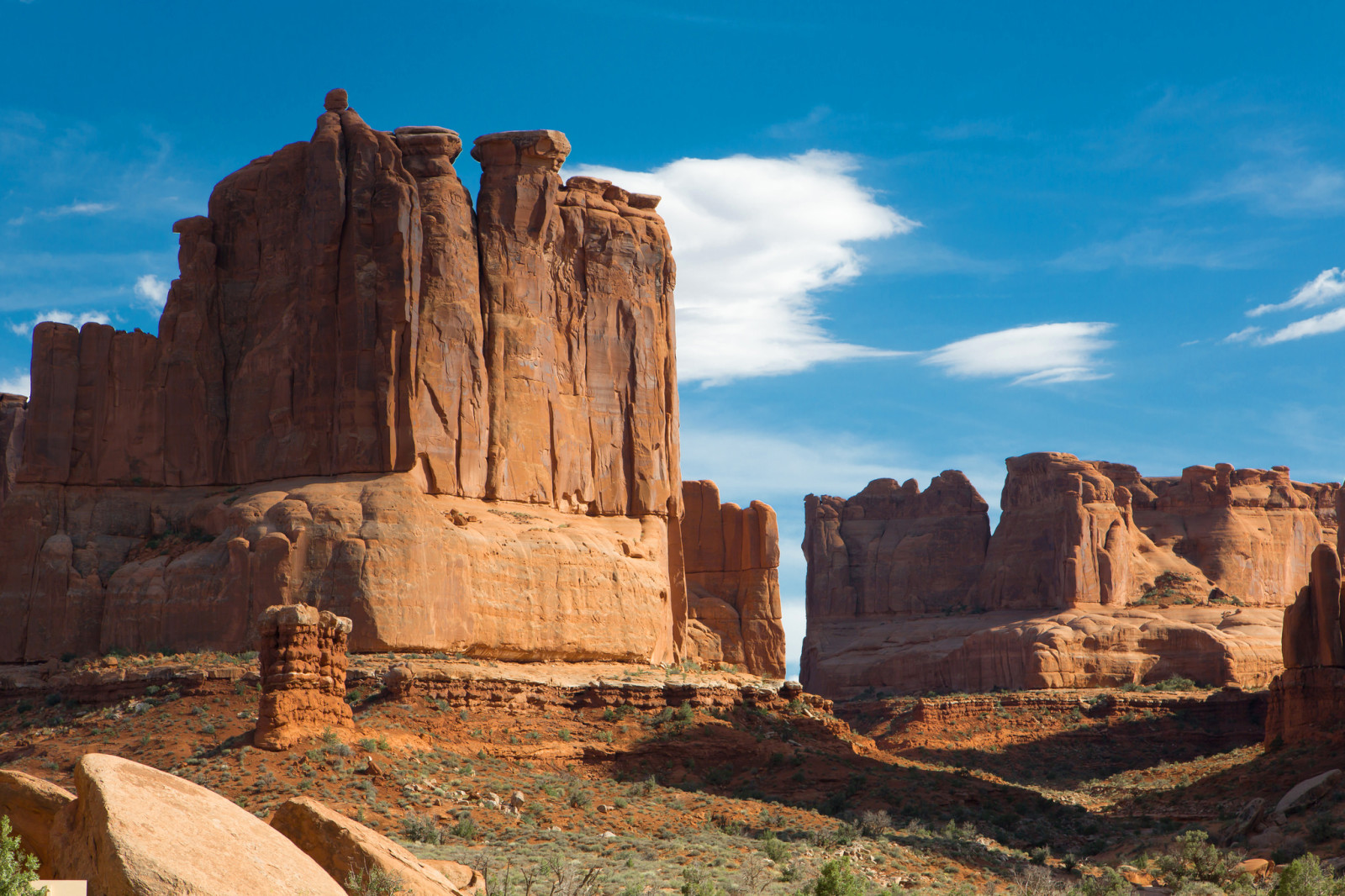 Le ciel, des nuages, montagnes, Etats-Unis, rochers, Monument Valley