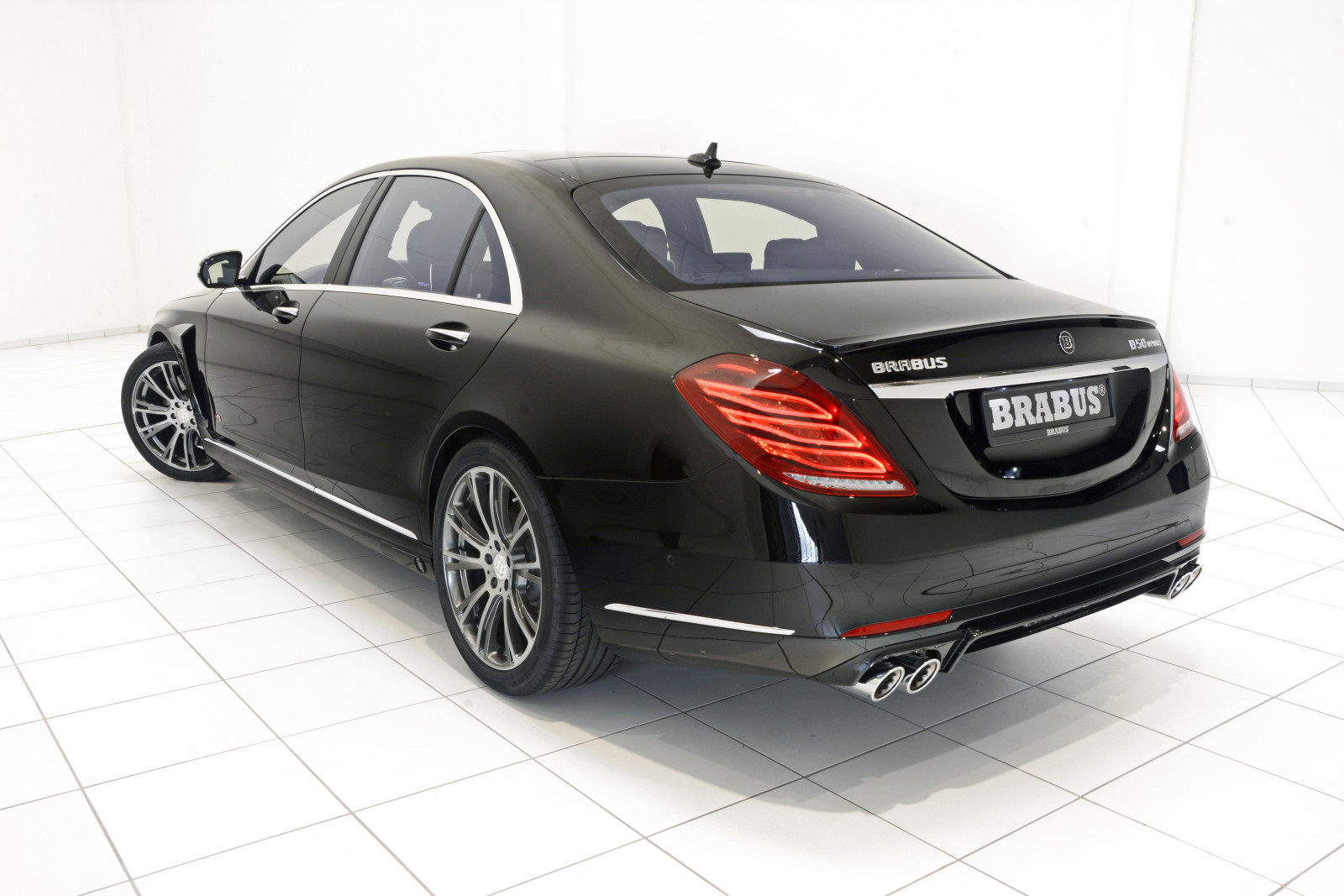 Černá, Mercedes-Benz, Mercedes, hybridní, Brabus, sedan, W222, 2015