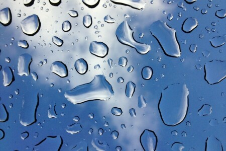 gotas, vaso, ligero, textura, agua