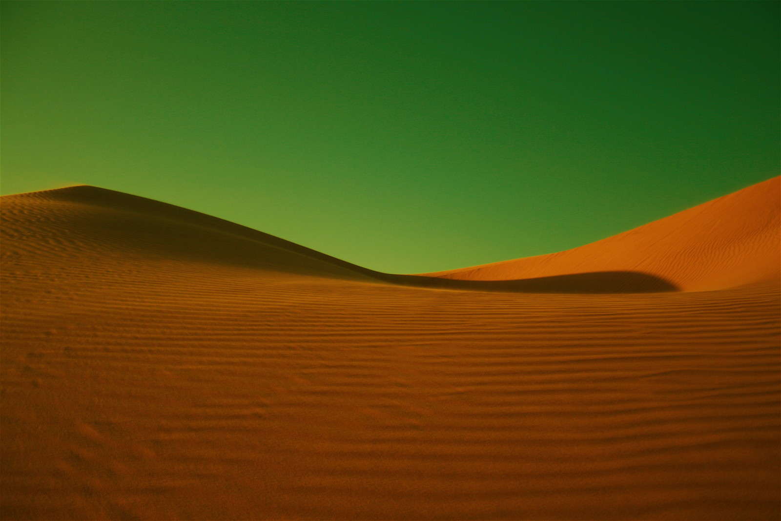 il cielo, Deserto, verde, Sands, barkhan