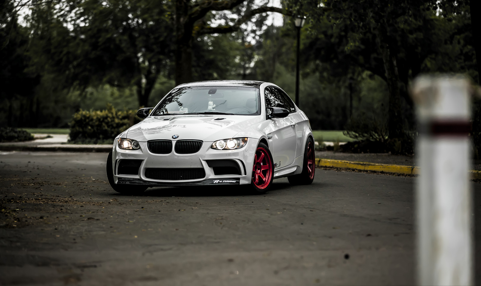 vei, hvit, BMW, tuning, valser, E92, Emka, Beha