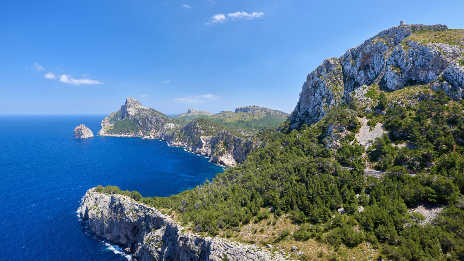 natur, himmelen, hav, bergarter, Spania, Mallorca, Cape Formentor