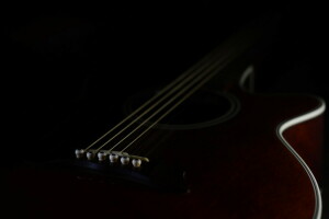 chitarra, macro, Musica