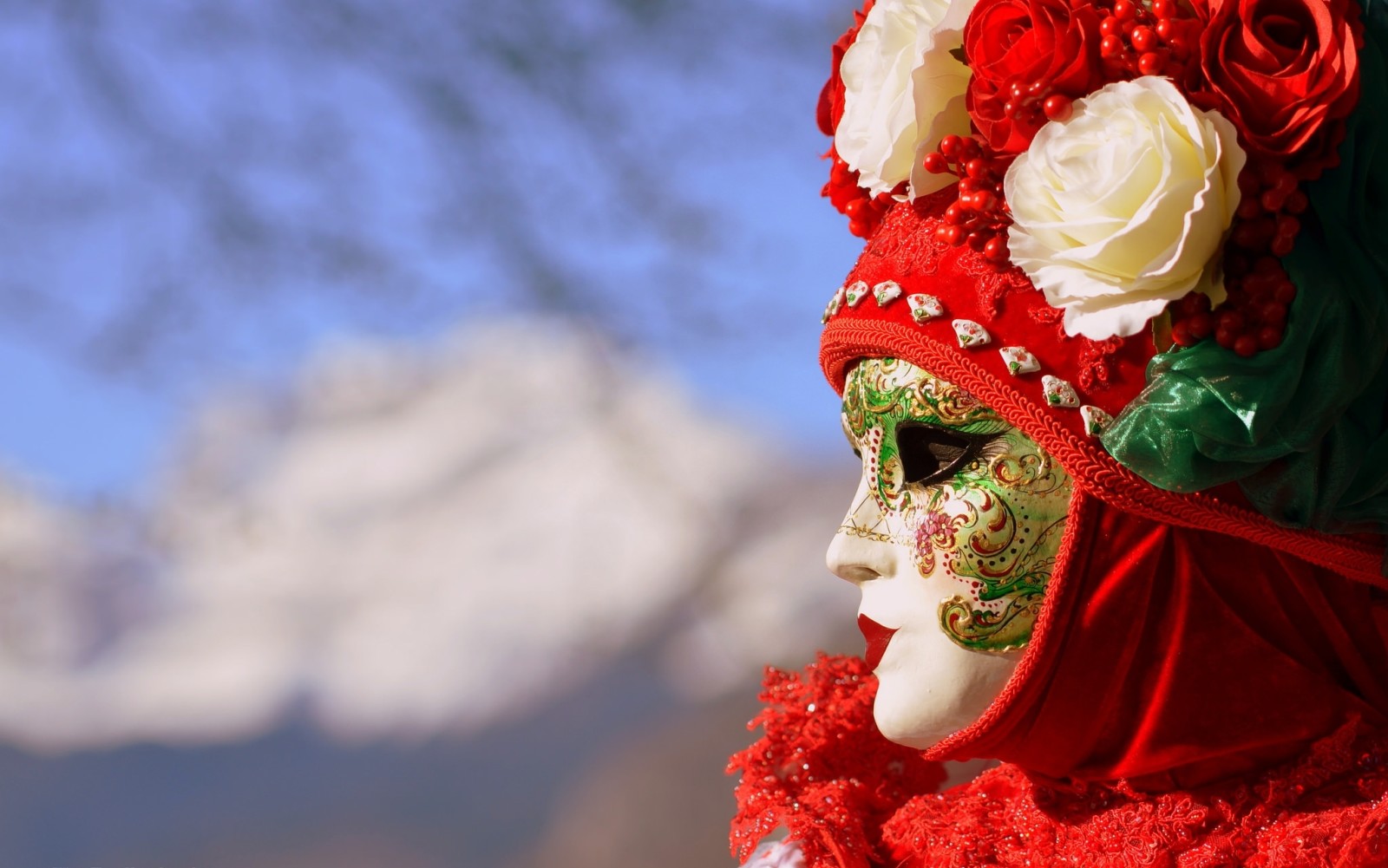 Italien, maske, venedig, karneval