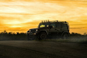 Preto, carro, Jipe, Saara, SUV