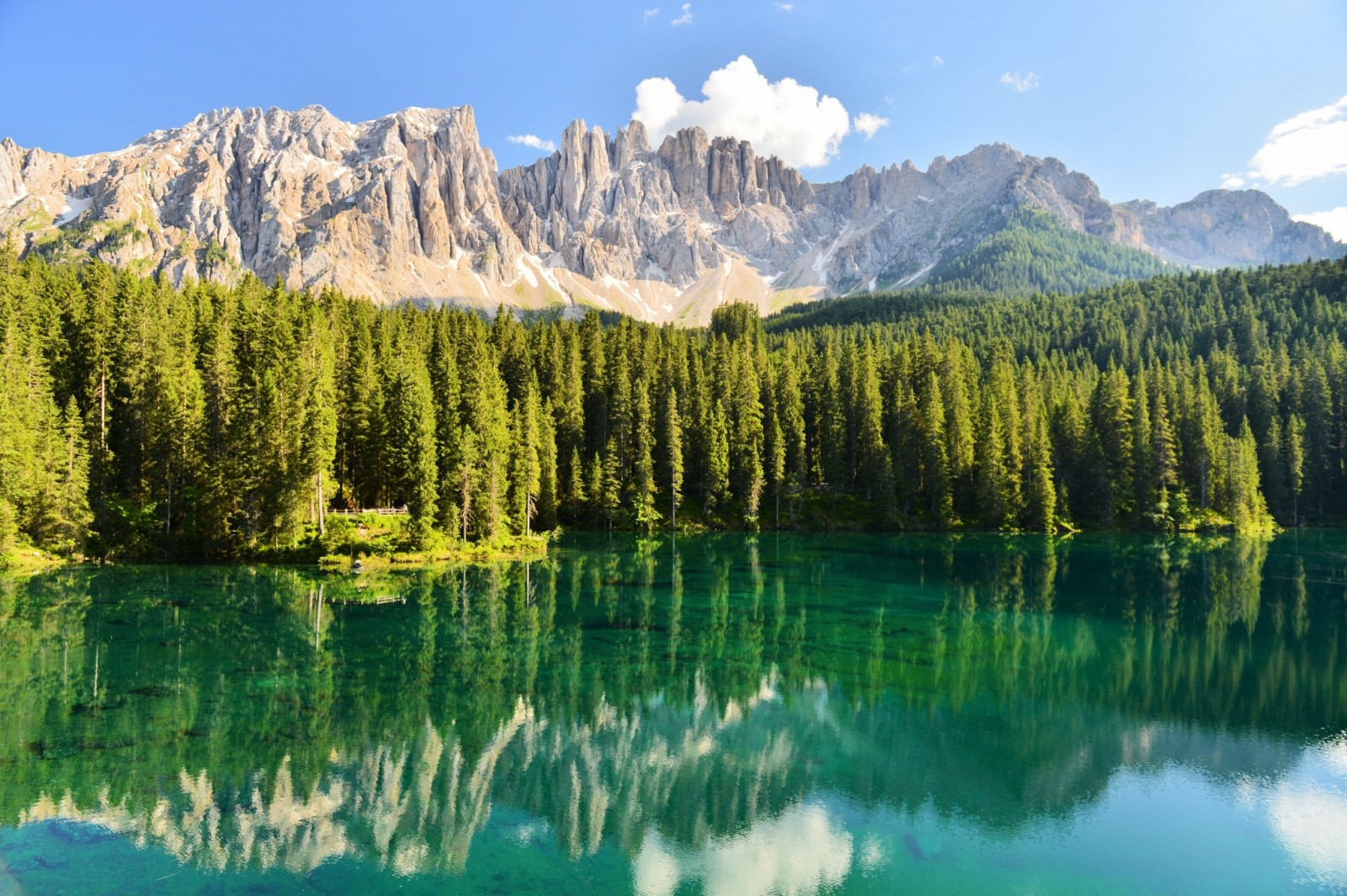 forêt, la nature, Lac, réflexion, montagnes