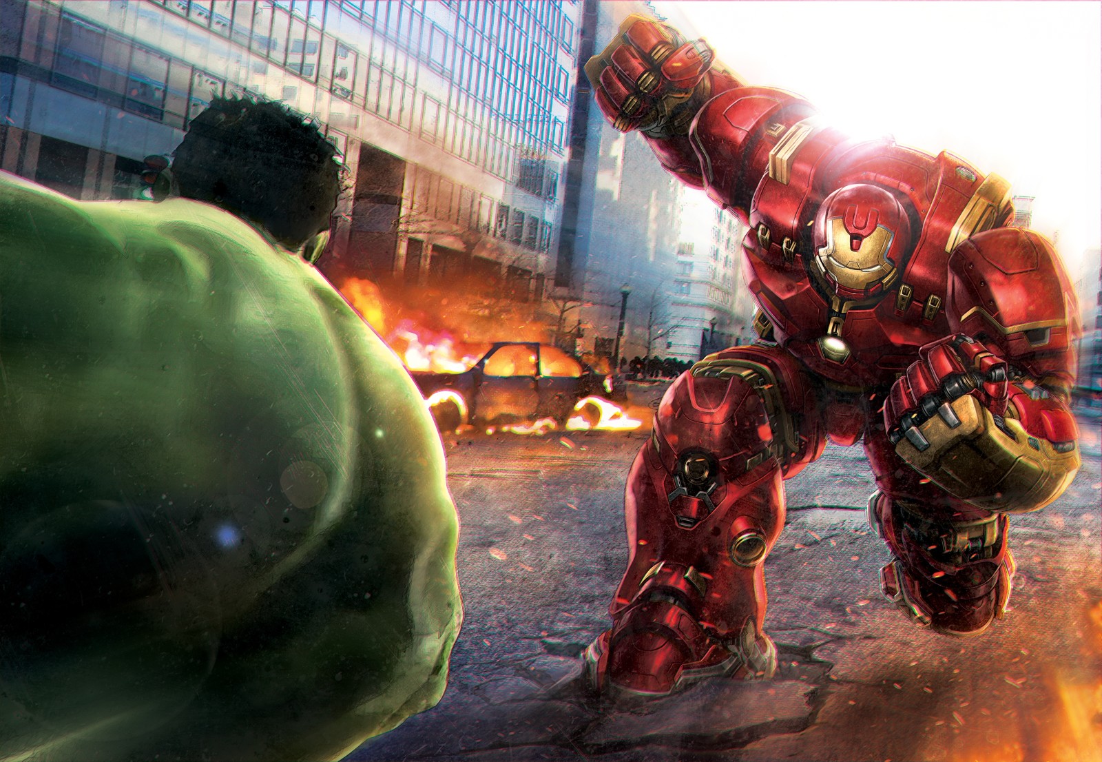 bataille, Homme de fer, Tony Stark, Ponton, Bruce Banner, Hulkbuster