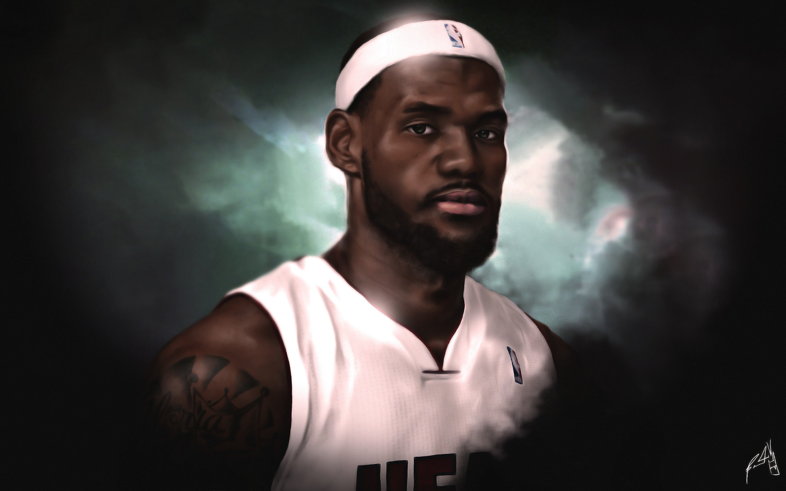 tvář, portrét, sport, Basketball, NBA, teplo, LeBron James, Miami