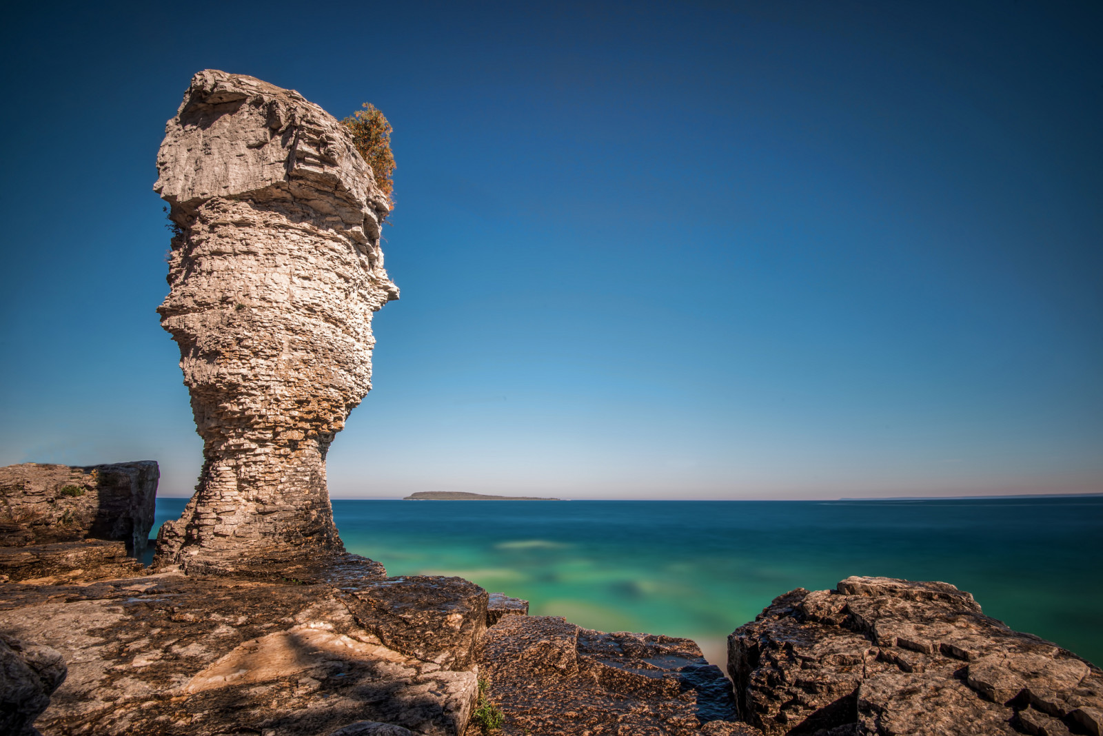 natura, L'oceano, acqua, roccia, Ontario, Tobermory