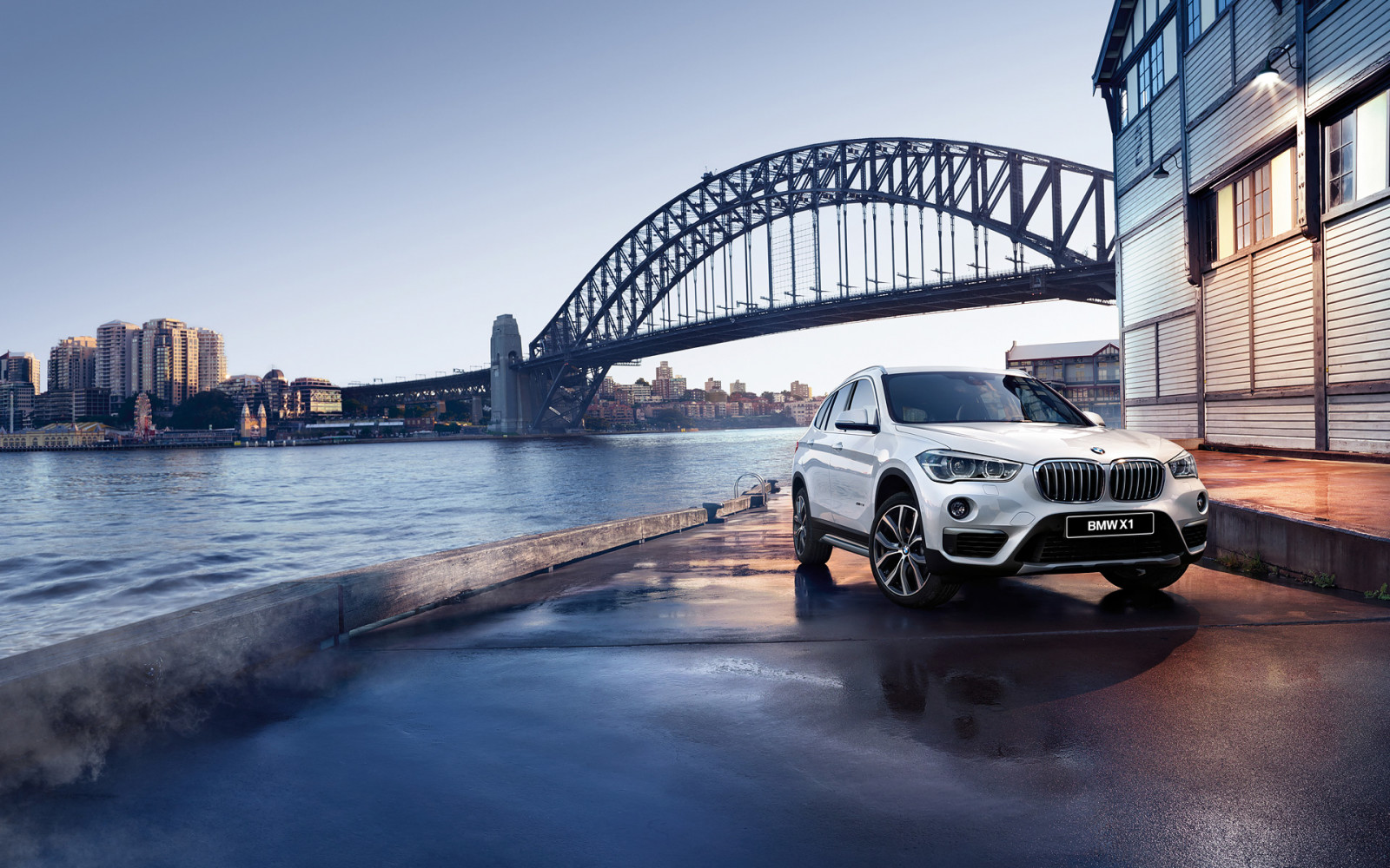 river, shore, BMW, Bridge, promenade, crossover, F48