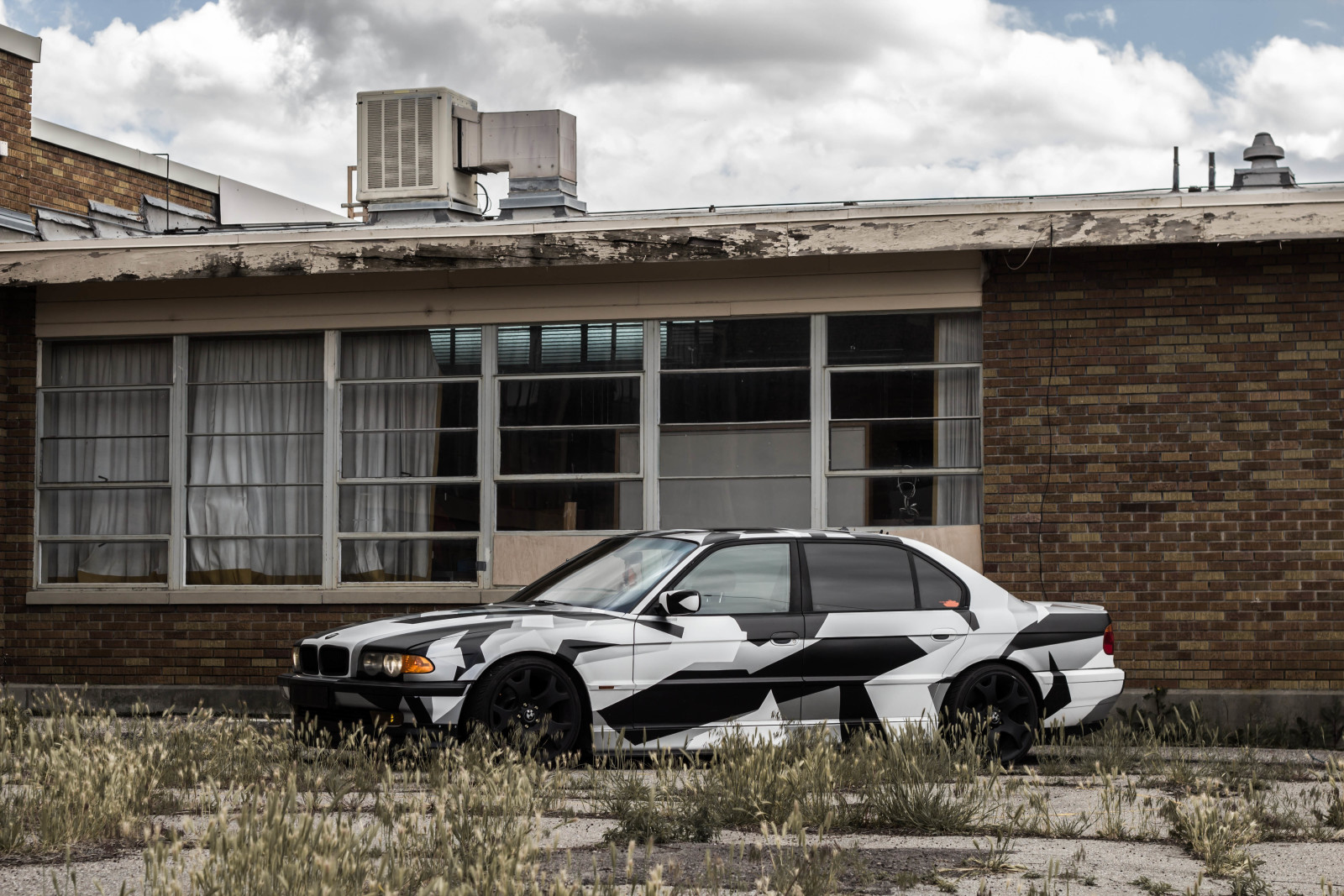 winter, BMW, stemming, E38, Camo, ana, arctische camo, 740il