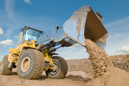 Land, loader, Kjøretøy, gul