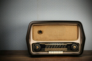 oude radio, retro, stijl