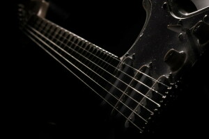 chitarra, macro, Musica