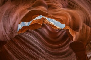 canyon, grotta, natura, rocce, il cielo