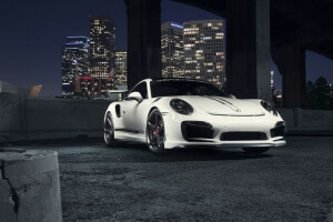 911, Edition, Front, Porsche, turbo, V-RT, Vorsteiner, white