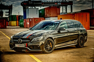 AMG, musta, C-luokka, mercedes, Mercedes-Benz, Performmaster, S205, yleismaailmallinen