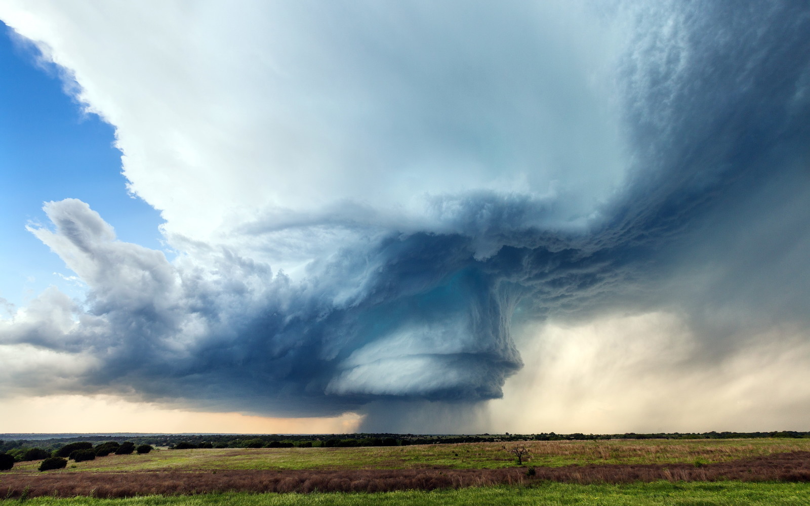 o céu, campo, nuvem