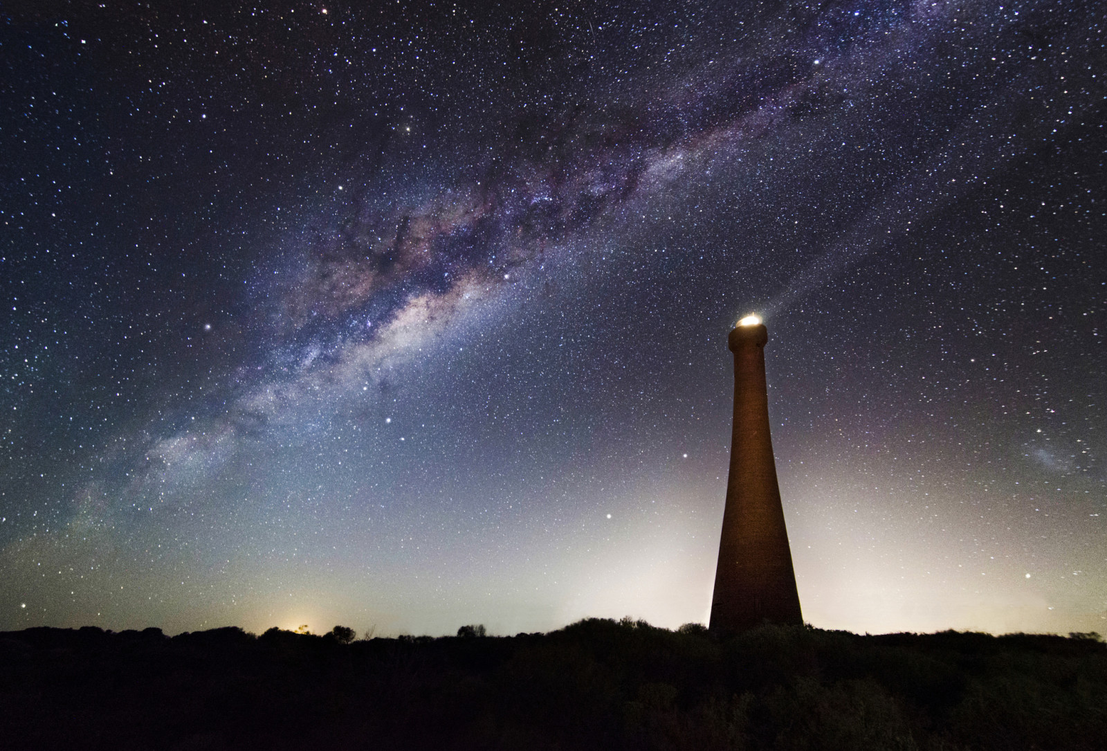 space, stars, tower, ray, the milky way