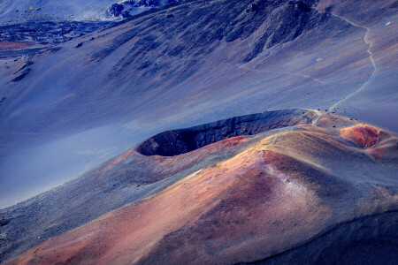 Haleakala, Hawaje, Maui, góry, Natura, wulkan